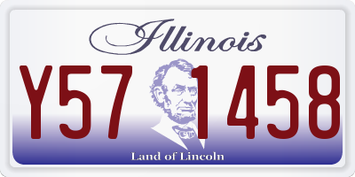 IL license plate Y571458