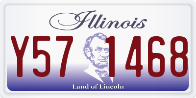 IL license plate Y571468