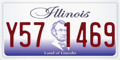 IL license plate Y571469