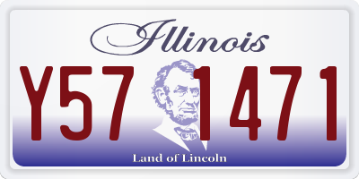 IL license plate Y571471