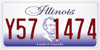 IL license plate Y571474