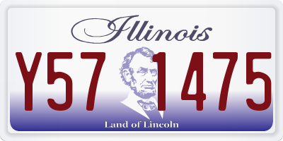 IL license plate Y571475