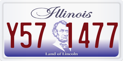 IL license plate Y571477