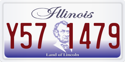 IL license plate Y571479