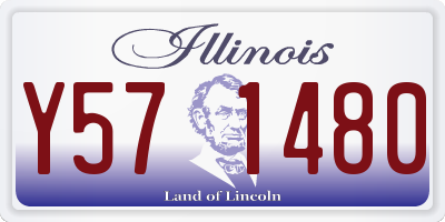 IL license plate Y571480