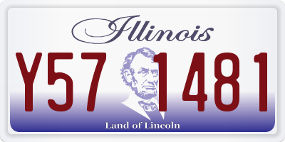 IL license plate Y571481