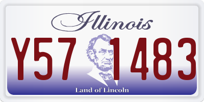 IL license plate Y571483