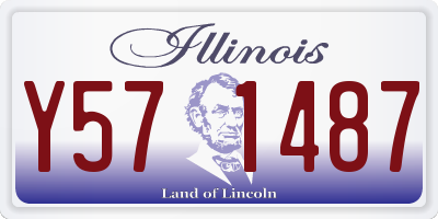 IL license plate Y571487