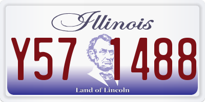 IL license plate Y571488