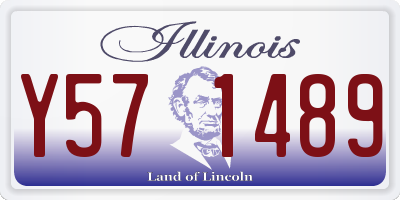 IL license plate Y571489