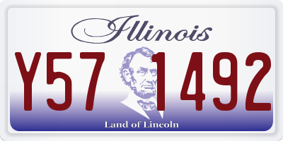 IL license plate Y571492