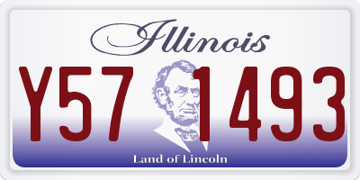 IL license plate Y571493