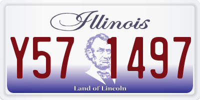 IL license plate Y571497