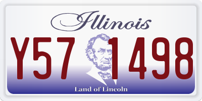 IL license plate Y571498