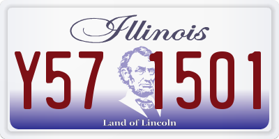 IL license plate Y571501
