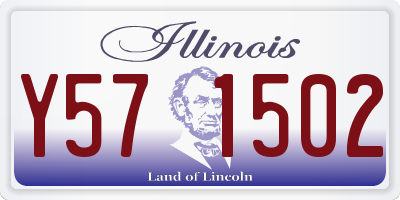 IL license plate Y571502