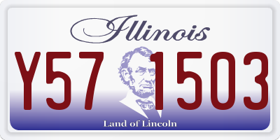 IL license plate Y571503