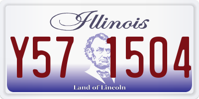 IL license plate Y571504