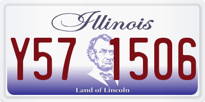 IL license plate Y571506