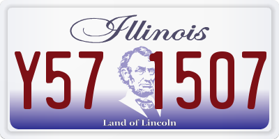 IL license plate Y571507