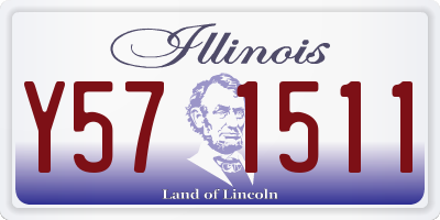IL license plate Y571511