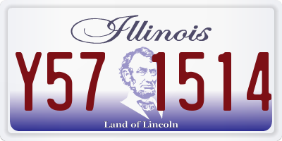 IL license plate Y571514