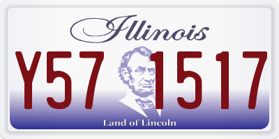 IL license plate Y571517