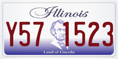 IL license plate Y571523