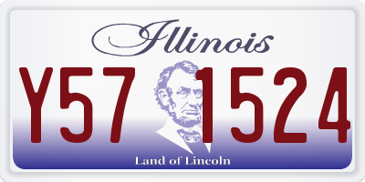 IL license plate Y571524