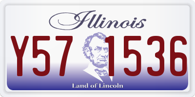 IL license plate Y571536