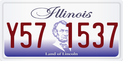 IL license plate Y571537