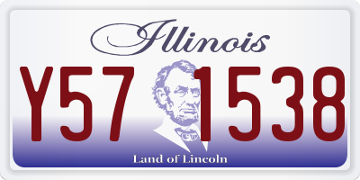 IL license plate Y571538