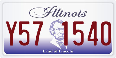 IL license plate Y571540