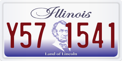IL license plate Y571541