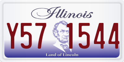 IL license plate Y571544