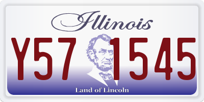 IL license plate Y571545