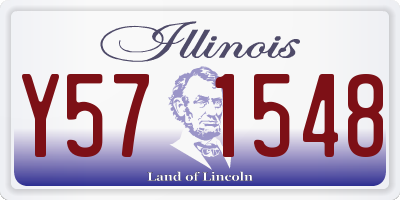 IL license plate Y571548