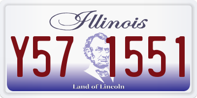 IL license plate Y571551