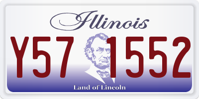 IL license plate Y571552