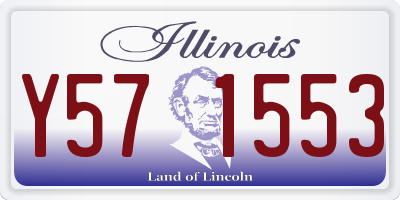 IL license plate Y571553