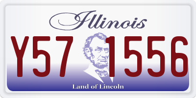 IL license plate Y571556