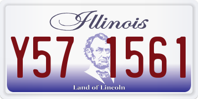 IL license plate Y571561