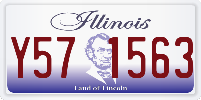IL license plate Y571563