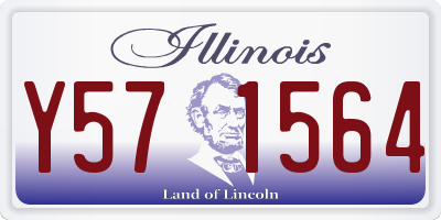IL license plate Y571564