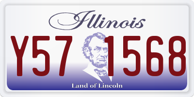 IL license plate Y571568