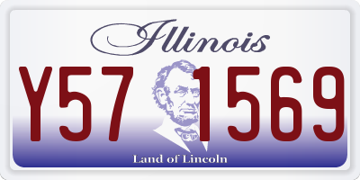 IL license plate Y571569