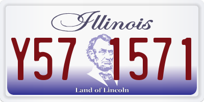 IL license plate Y571571