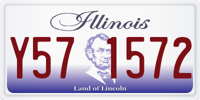 IL license plate Y571572