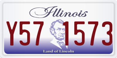 IL license plate Y571573