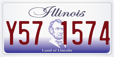 IL license plate Y571574